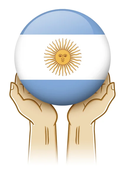 Beten für argentina illustration — Stockfoto