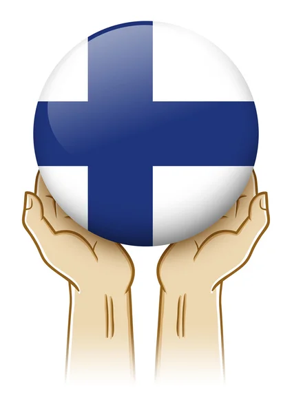 Pray For Finland Illustration — Stock Photo, Image