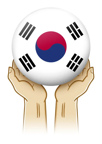 Modlete se za ilustrace z Korejské republiky — Stock fotografie