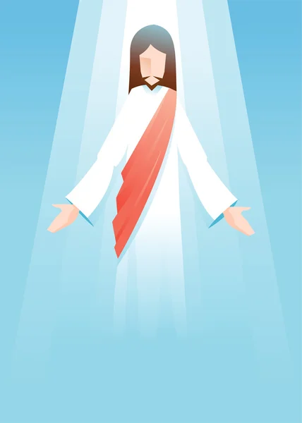 Jesus Christ is Risen Christianity Background — Stock Vector