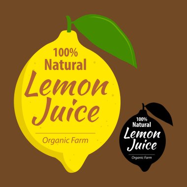 Doğal organik limon suyu simgesi