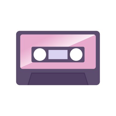 Vintage ses kaset basit simgesi