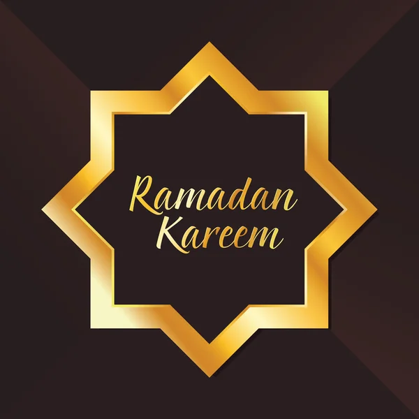 İslam Ramazan Kareem yıldız şekli arka plan — Stok Vektör