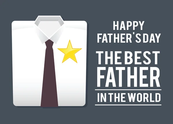 Melhor Pai no Mundo Camisa, Padres Dia Saudações — Vetor de Stock
