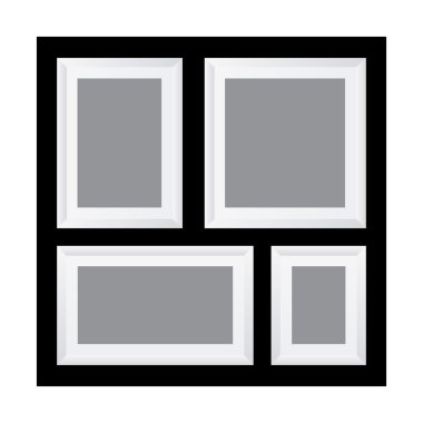 Çoklu fotoğraf içinde bir çerçeve şablon