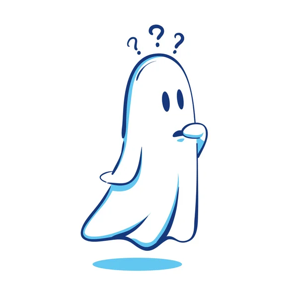 Fantasma confundido — Vector de stock