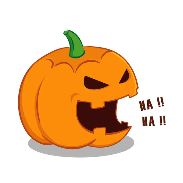 Zucca di Halloween ridente — Vettoriale Stock