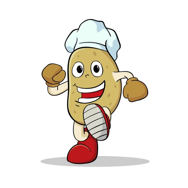 Chapeau de chef de pomme de terre — Image vectorielle