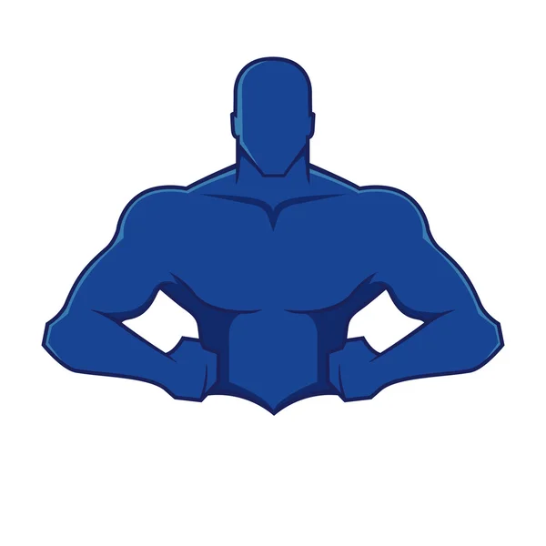 Figura do homem muscular — Vetor de Stock