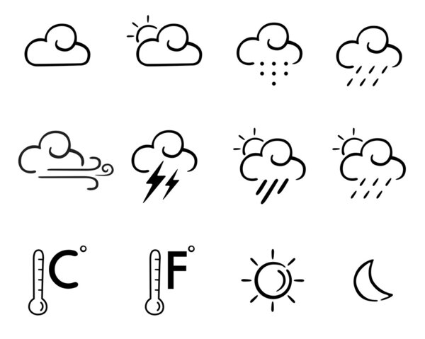 Wheather icon set