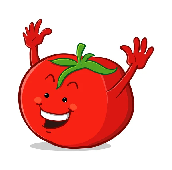 Tomate personaje de dibujos animados — Vector de stock