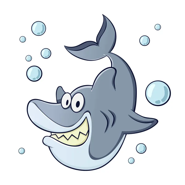 卡通鲨鱼 — 图库矢量图片
