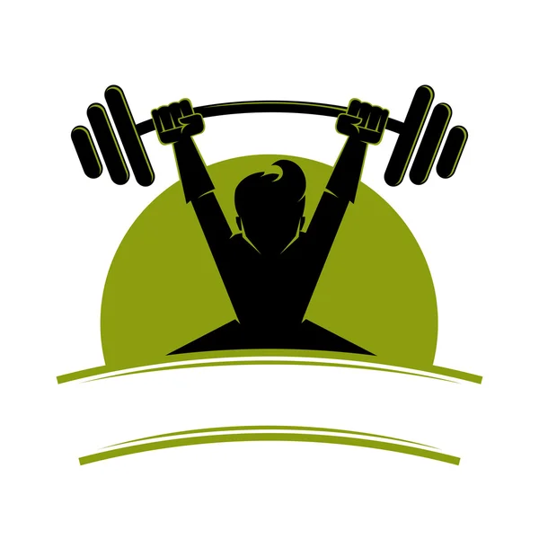 Weight Lifting Symbol — Stock Vector