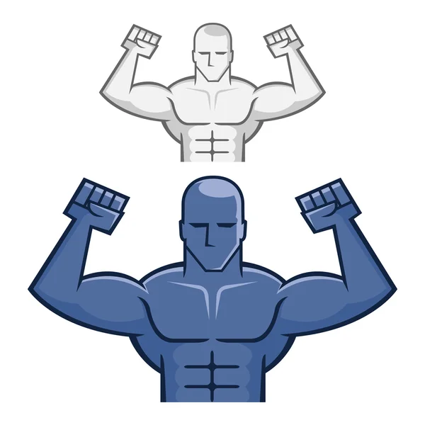 Figure of a Muscle Man — Stockvector