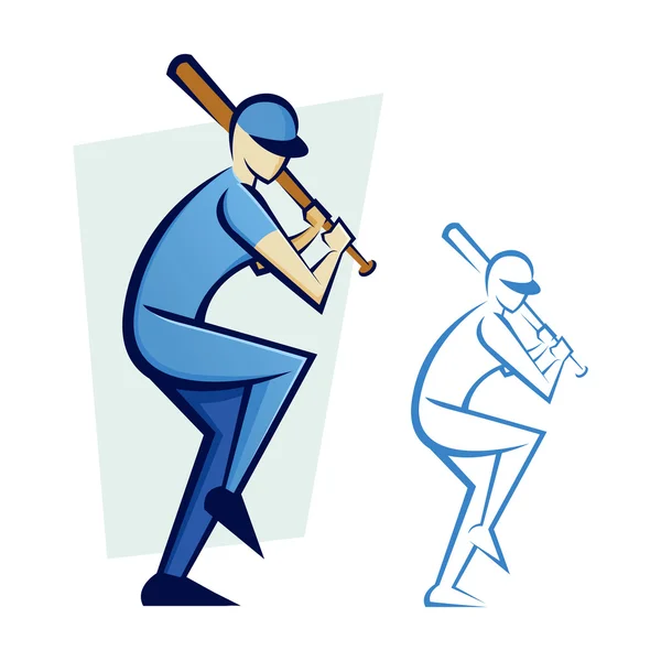 Baseball Player — Stock Vector