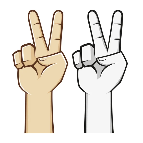 Peace Hand Sign — Stock Vector