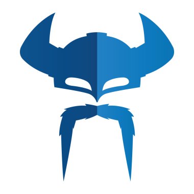 Viking kask basit siluet