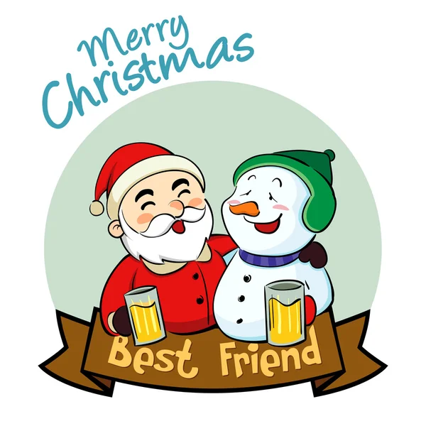 stock vector Merry Christmas Best Friend