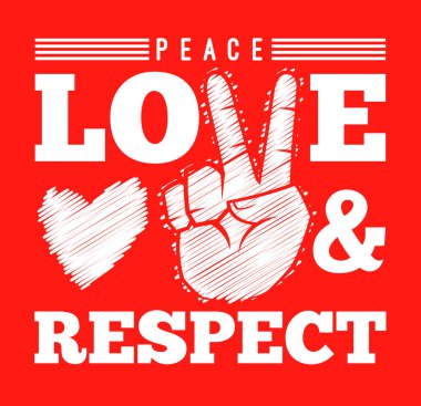 Barış sevgi ve saygı sembolü