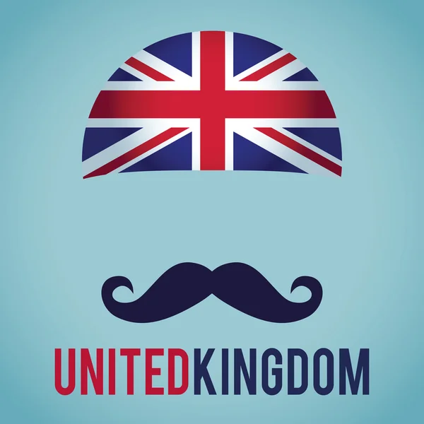 Κεφάλι μπάντα του Ηνωμένου Βασιλείου — Διανυσματικό Αρχείο
