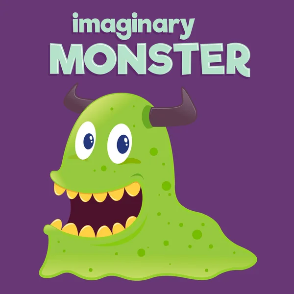 Children Imaginary Slug Monster — Stock Vector