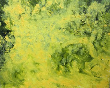 Eylül. Yağlı boya. Ay soyut serisi