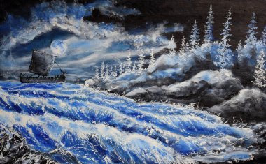 Kuzey denizinde Drakkar