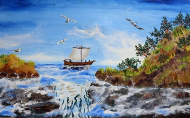 Beyaz denizdeki Pomor gemisi