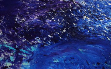 Ocak. Yağlı boya. Ay soyut serisi