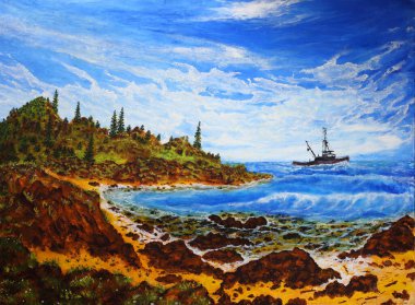 Kuzey denizinde balıkçı teknesi