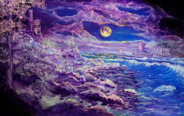 Kuzey denizinde Viking gemileri