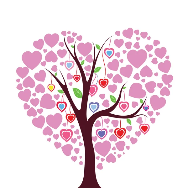 Heart tree — Stock Vector