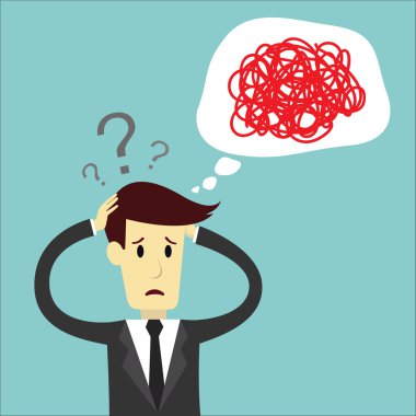 İşadamı düşünme karıştırmayın ve yönetmek