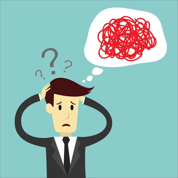 İşadamı düşünme karıştırmayın ve yönetmek