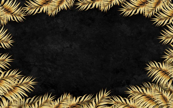 Black Gold Beauty Background — Stock Photo, Image