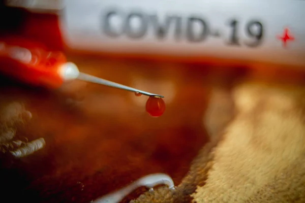 Aguja Inyección Para Vacunación Covid — Foto de Stock