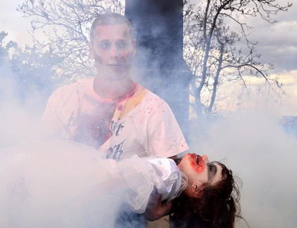 Attacco zombie — Foto Stock