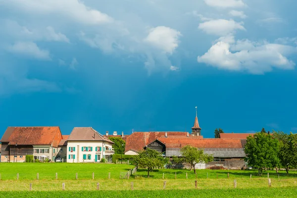 Landscape of a beautiful old village — Stock Photo, Image