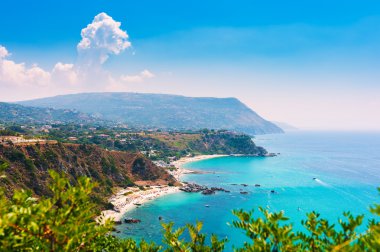 Capo Vaticano, Calabria, İtalya. Grotticelle beach.