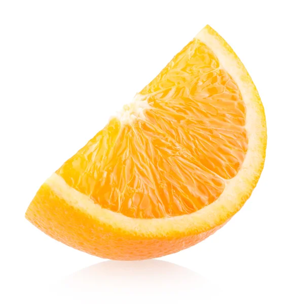 Orange slice on white — Stock Photo, Image