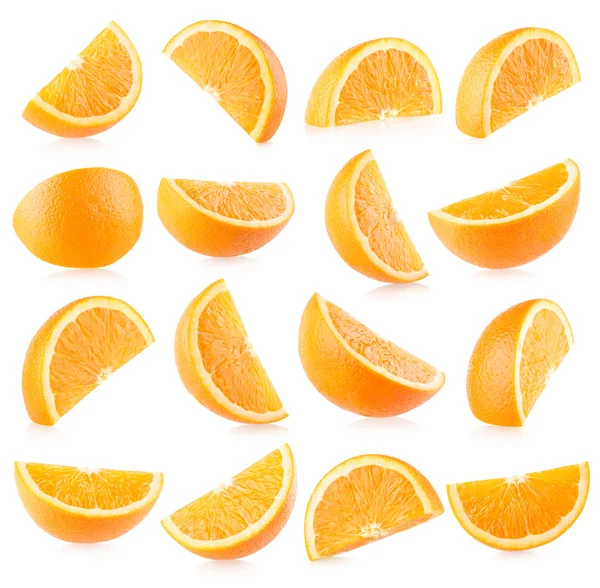 Collection de tranches d'orange — Photo