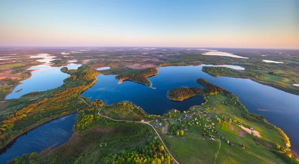 Krajobraz jeziora białoruski — Zdjęcie stockowe