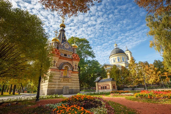 Ortodox Templom Közelében Rumyantsev Paskevich Residence Homiel Fehéroroszország — Stock Fotó