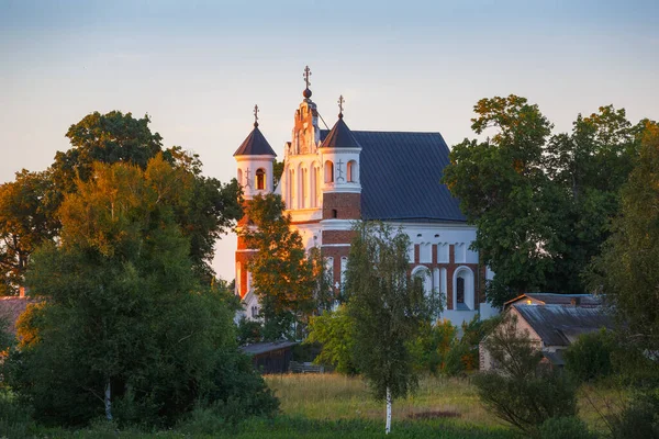 Starożytny Kościół Twierdzy Muravance Białoruś — Zdjęcie stockowe