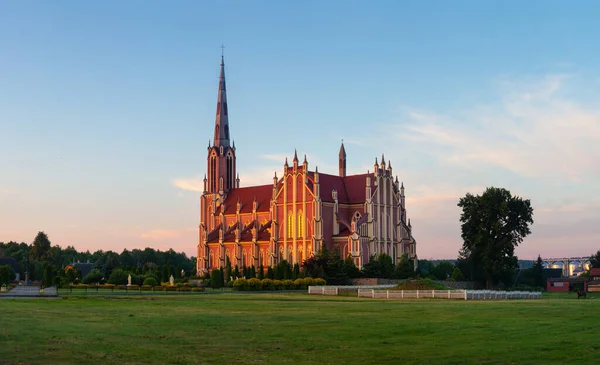 Old Catholic Church Hierviaty Belarus — Stock Photo, Image