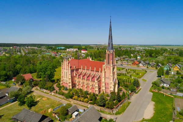 Vieille Église Catholique Hierviaty Biélorussie — Photo