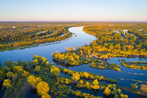 Повінь Річки Прип Прип Вранці — стокове фото