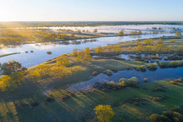 Aue Des Flusses Prypiac Prypiat Morgen — Stockfoto