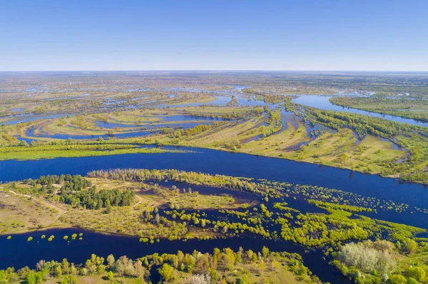 Llanura Inundación Del Río Prypiac Prypiat Por Mañana — Foto de Stock