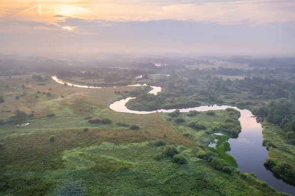 Река Западная Бярезина Налибокском Лесу — стоковое фото